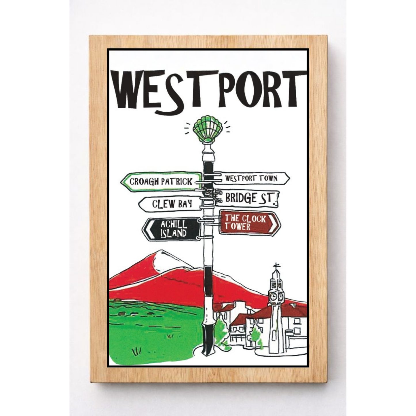 Westport Sign - Green Fox
