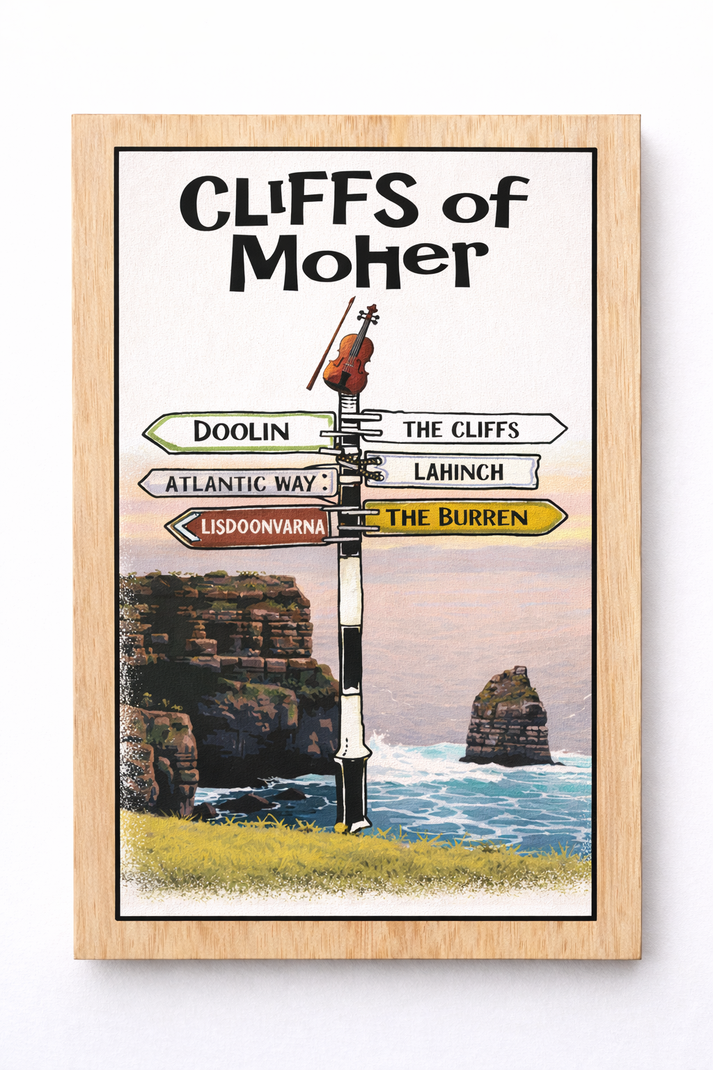 Cliffs of Moher Sign - Green Fox