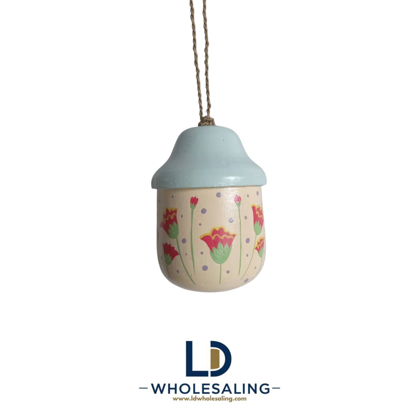 Bird house Acorn Small Butterfly painting