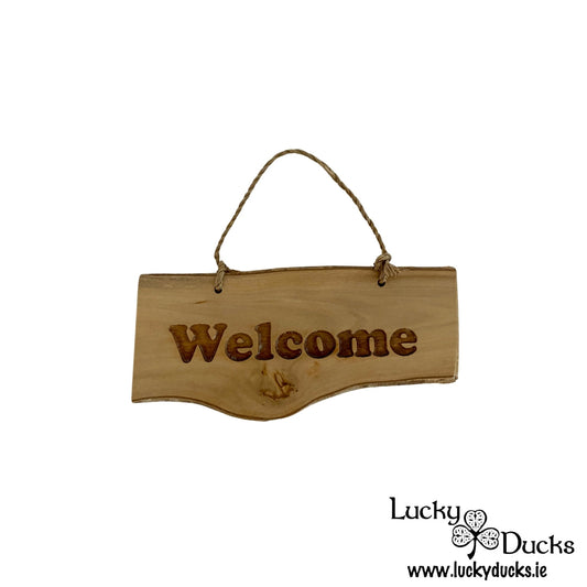 " Welcome " Duck sign