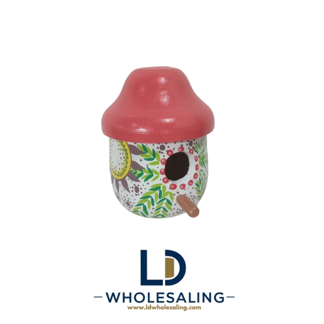 Bird house Acorn Small Leaf Painting