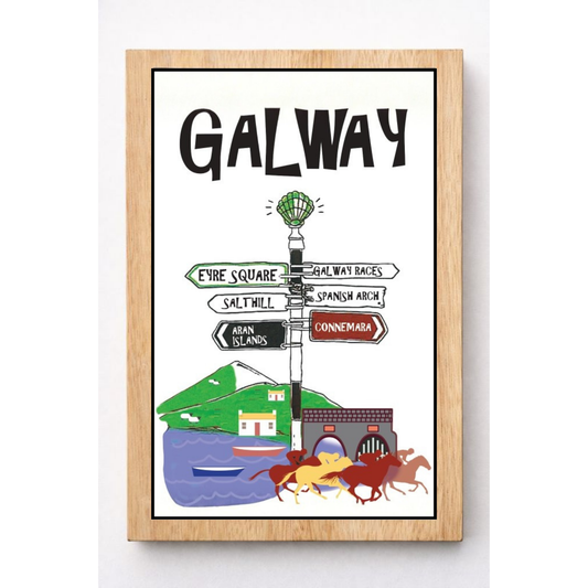 Galway Sign - Green Fox