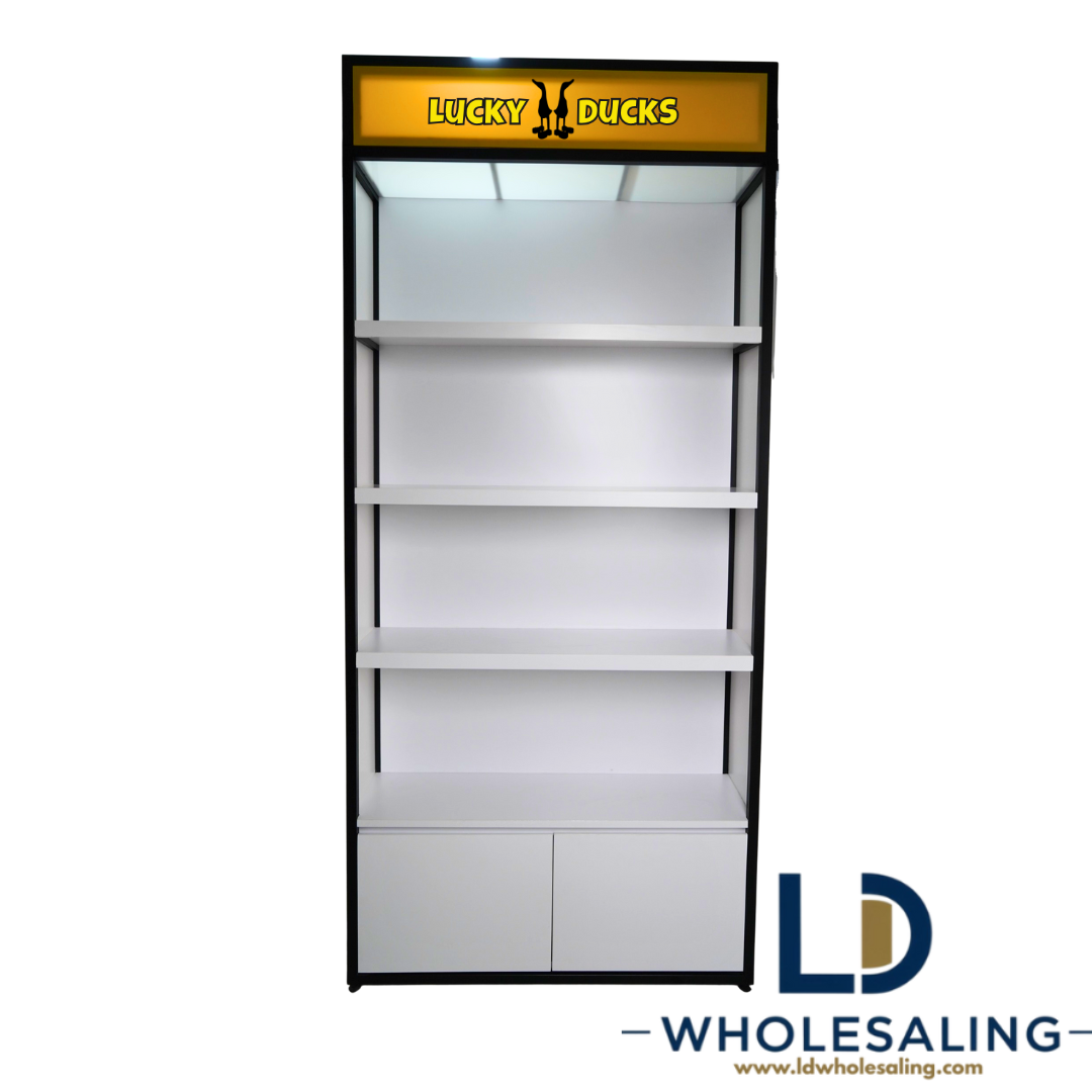 Lucky Ducks Display Stand With Cupboard