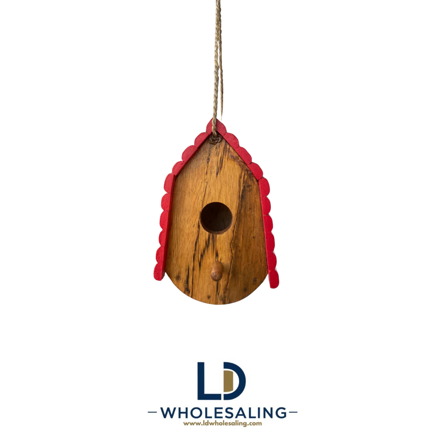 Bird House Jineng Natural with Red Roof