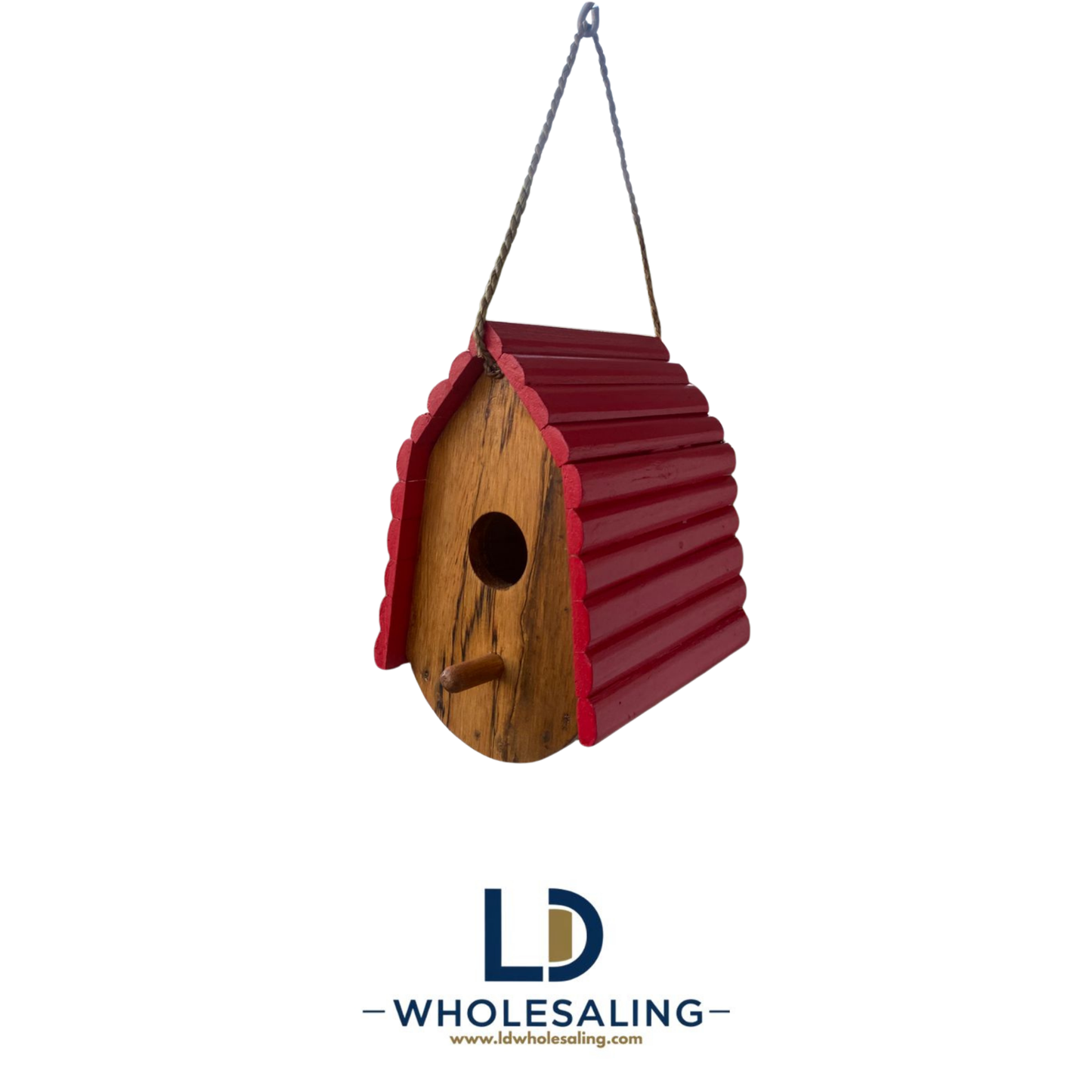 Bird House Jineng Natural with Red Roof