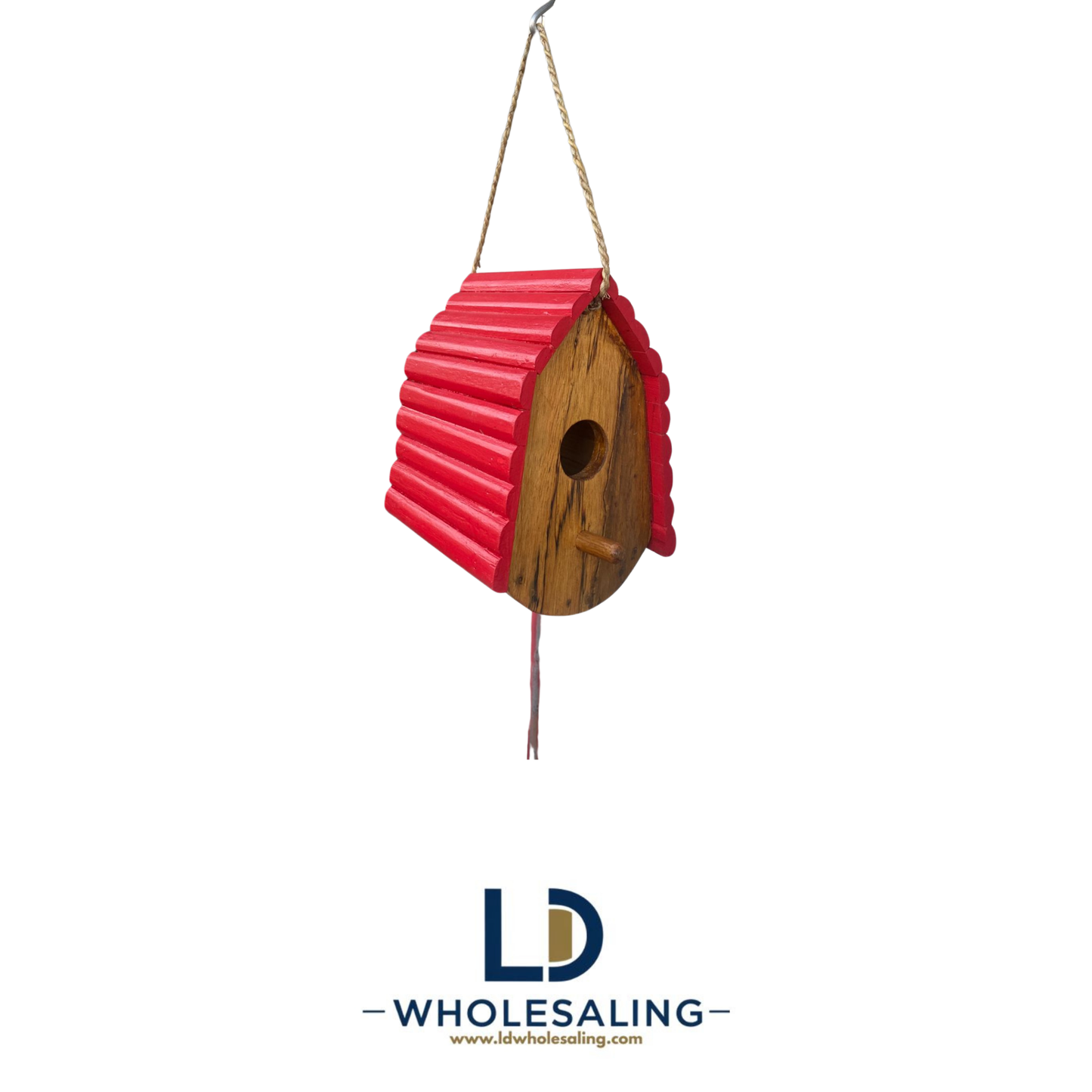 Bird House Jineng Natural with Red Roof