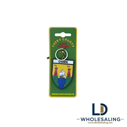 Cork Crest Keyring