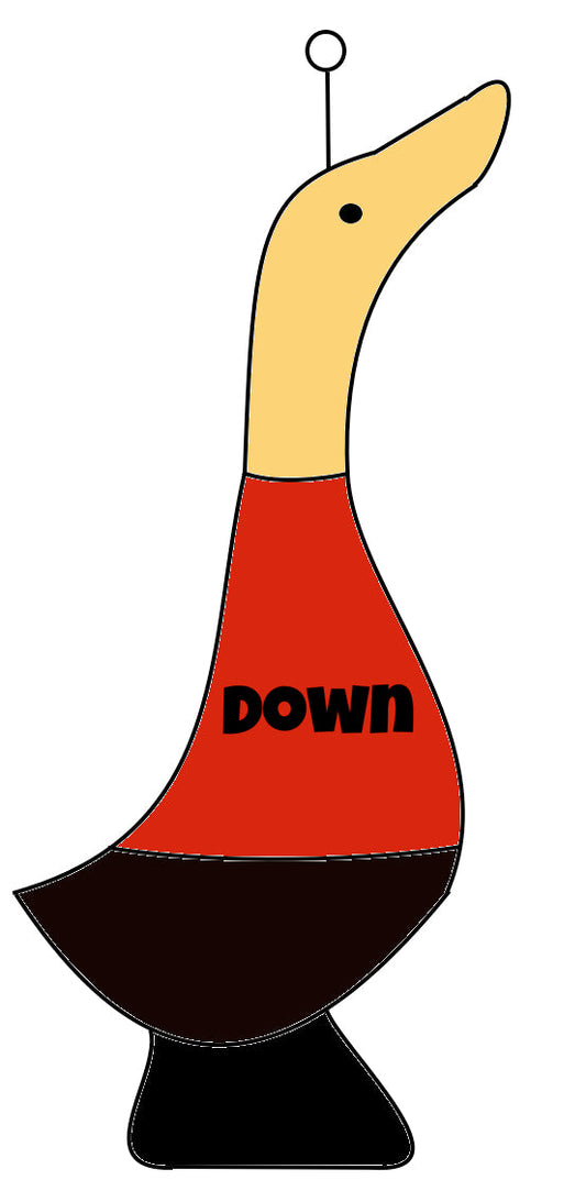 Down Quacking Key Ring