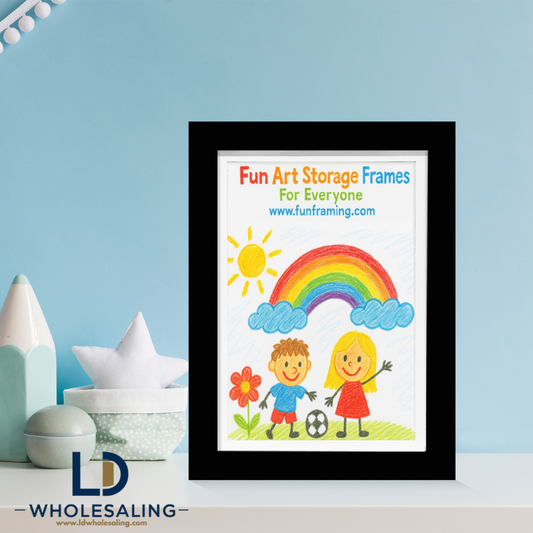 Kids Art Frame A4 Black
