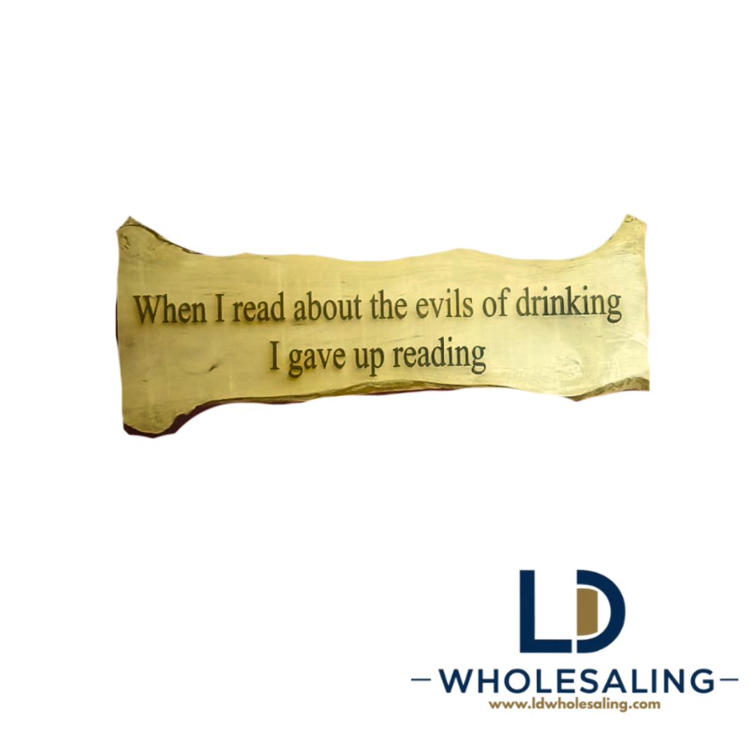 When I Read About the Evils of Drinking I Give Up Reading
