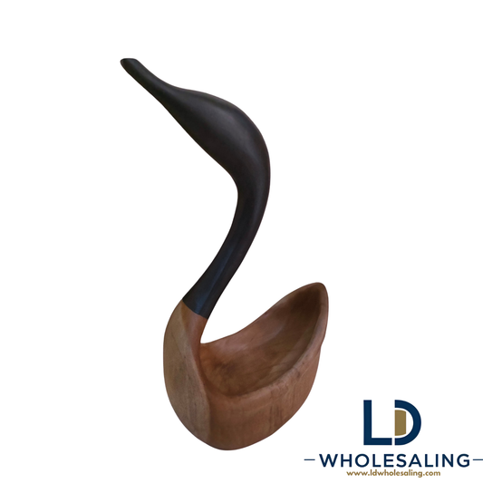 Teak Wood Swan Bowl