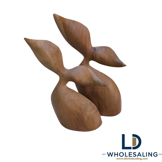 Whale Tail Sculpture Set