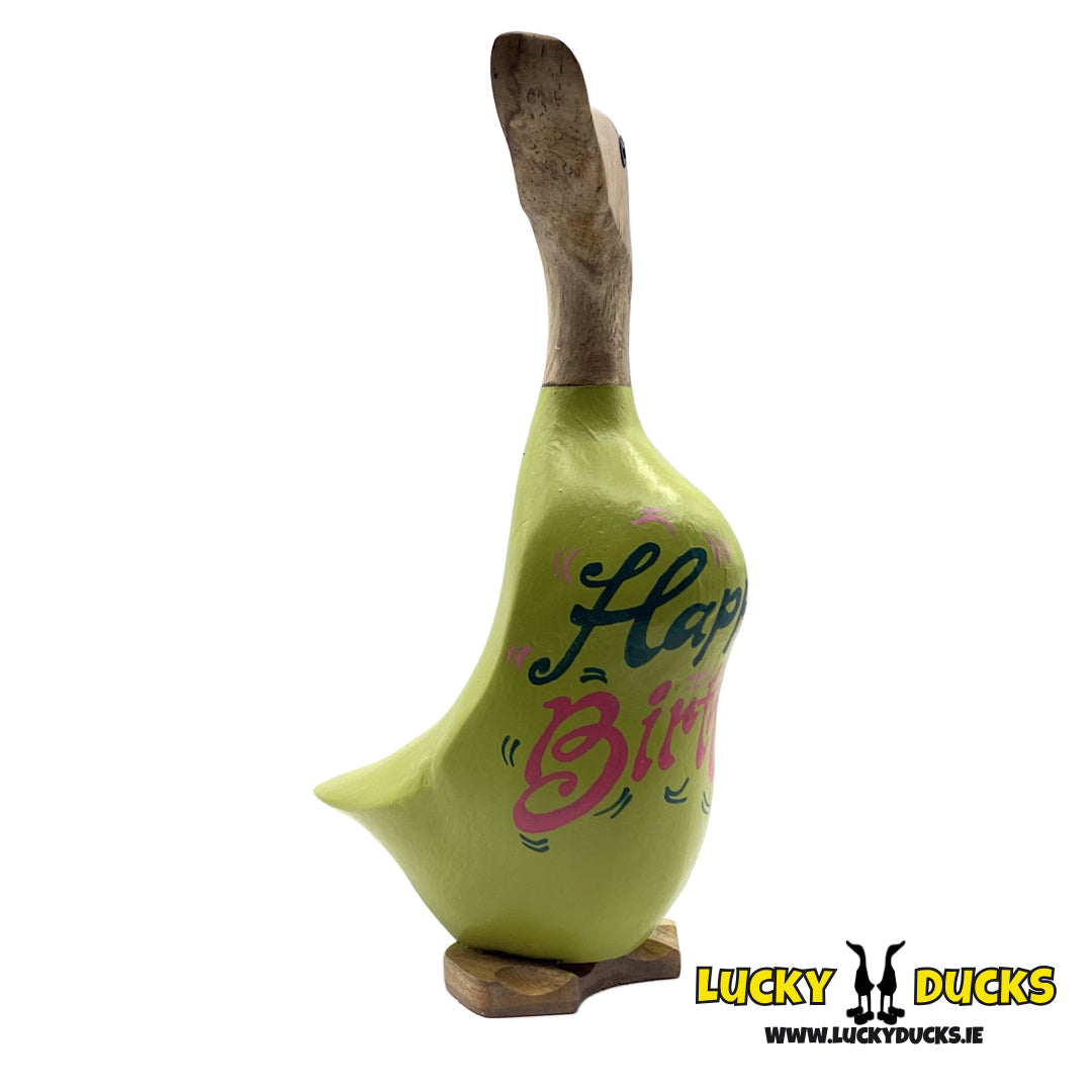 Happy Birthday Lime Green Duckling